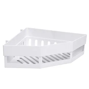 

Punch-free Corner Shelf Bathroom Wash Rack Bathroom Seamless Wall-mounted Tripod Storage Rack Drop Shipping