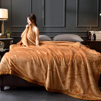 

Fuzzy Fur Coral Fleece Throw Blanket Soft Warm Mat Rug Winter Sheet Bedspread For Bed Sofa Living Room Mechanical Wash