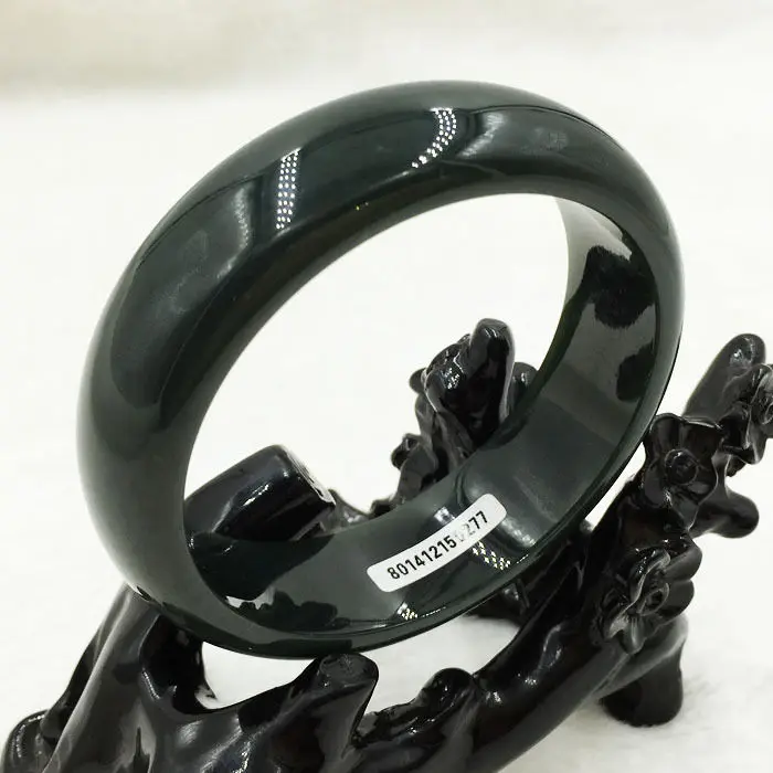 58mm Certified Grade A Natural Green Hetian Nephrite Jade Bracelet Bangle 150277 | Украшения и аксессуары