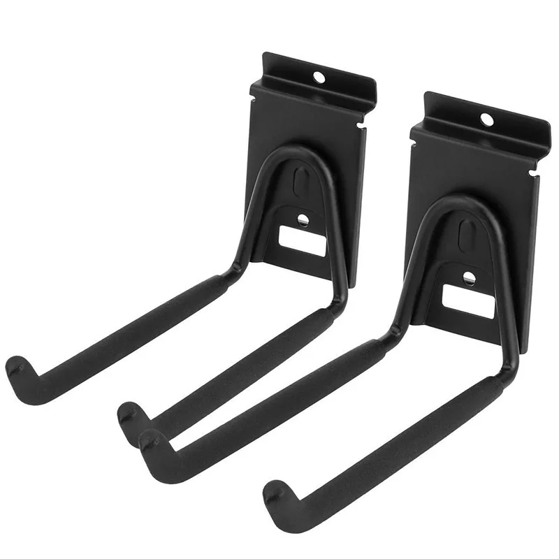 

Double Hooks, Heavy Duty Garage Storage Utility Tool Holder Bike Hanger Organizer for Bicycle Garden Hose Ladder and Folding Cha