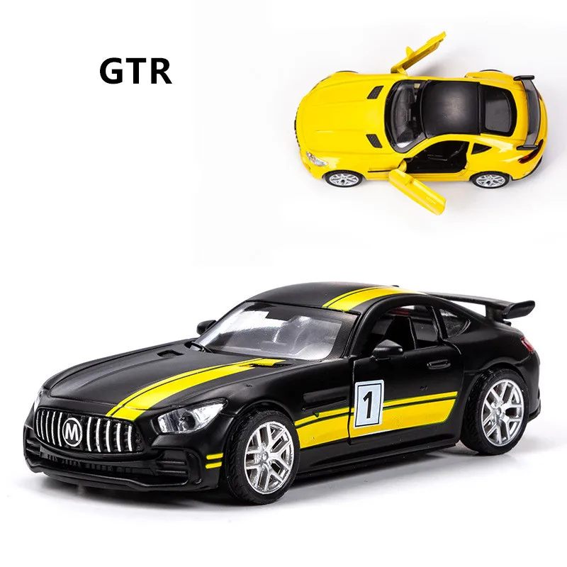 CTR Sports car Pull Back Alloy Simulation Toy Car Model GTR Sports Off Road Diecasts Kids Toys Vehicles For Children Boys Gift