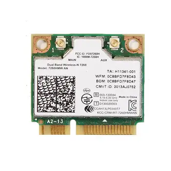 

New 300M For Intel Dual Band Wireless - AC 7260AN 5G Mini Half 4.0 Card bluetooth 7260HMW PCI-E U7L8