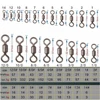 DNDYUJU (10-100PCS)(Size14-4/0)Rolling Swivel Solid Ring Fishing Connector Fishing Hooks Lures Connector Fishing Barrel Bearing ► Photo 3/5