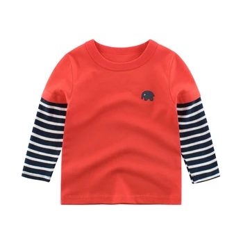 

Kids Tops T-Shirt Long-Sleeve Baby Girls Boys Children's Cotton New Popular Red White Autumn Spring for 2 3 4 5 6 7 8 Years