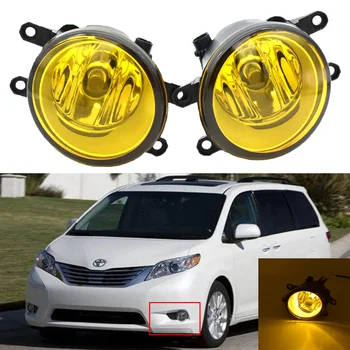 

2pcs Car Front Bumper Halogen Fog Lamp LED Fog Lights H11 12V For T oyota Sienna 2011 2012 2013 2014 2015 2016 2017