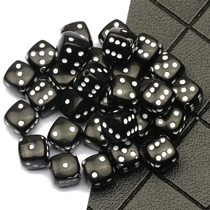 50/100pcs White Mixed Square Dice Acrylic Beads 8x8mm Spacer Loose Beads  For Jewelry Making DIY Necklace Bracelet Accessories - AliExpress
