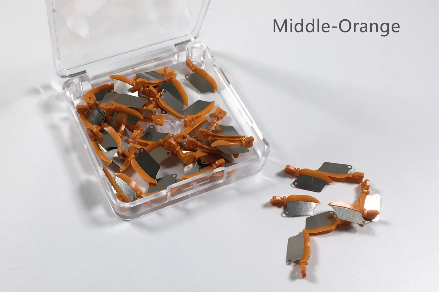 1-20 коробка зубной щит для крыла защищает клиновидные лезвия Gingiva оранжевого