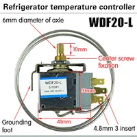1PC Réfrigérateur Pièces WDF20-L Réfrigérateur Thermoandre250 V Ménage En Métal Contrôleur De Température Nouveau 2