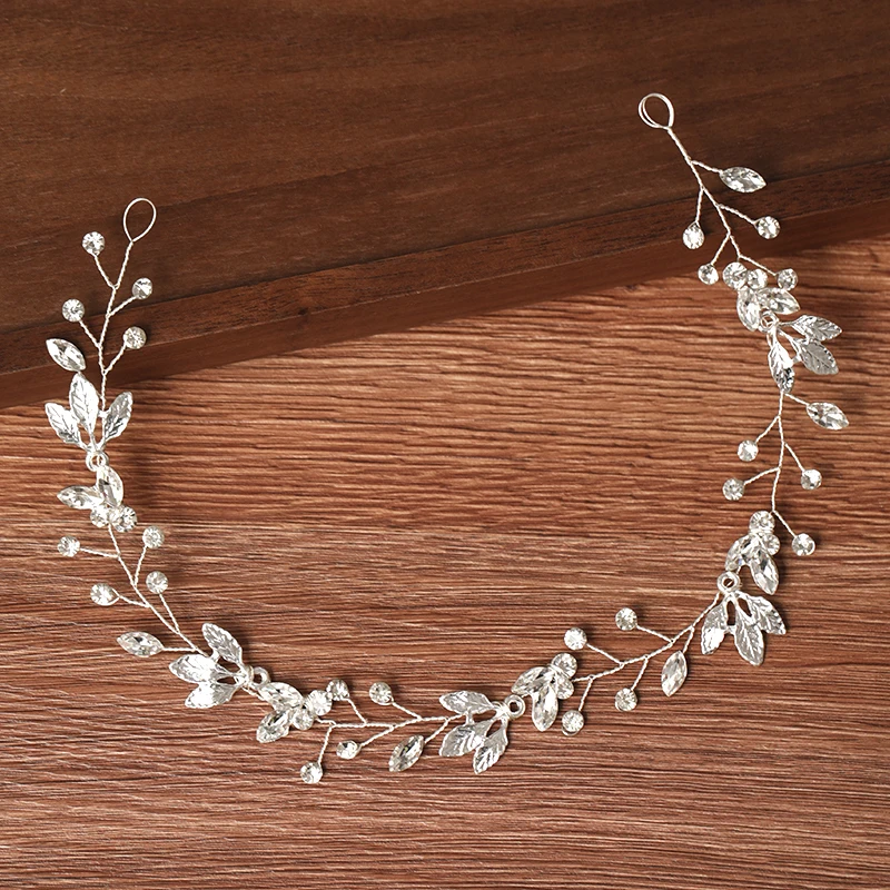 Women Hair Accessory Headbands Rhinestone Pearl Headband Bride Tiara Jewelry Wedding Hair Headdress