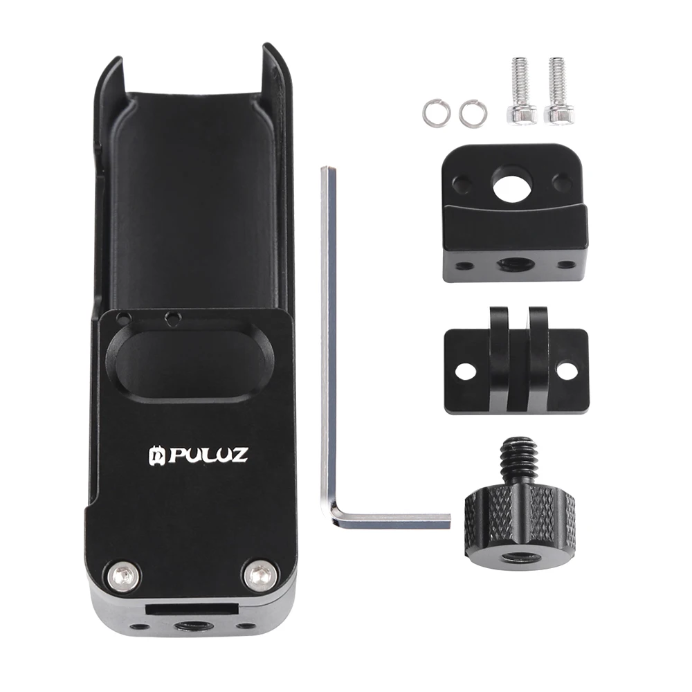 CNC алюминиевый сплав защитный корпус Оболочка Чехол для Камеры+ 1/" винт для DJi OSMO Карманный ручной карданный защитный аксессуар