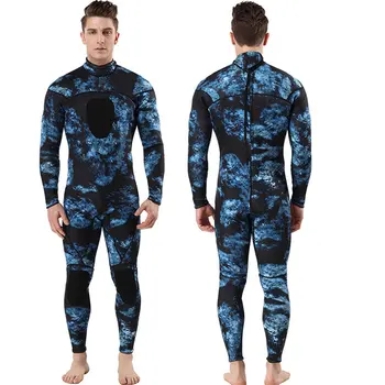 

Hot 1.5mm Camouflage One Piece Wetsuit Neoprene Men'S Wetsuit Male Cold And Warm Swimsuit Swimming Wading Swimsuit Surf Suit