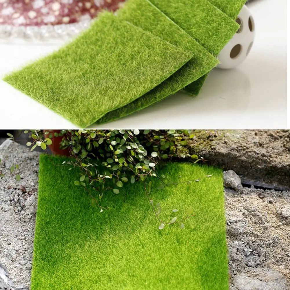 Горячая микро Ландшафтная искусственная трава пейзаж домашний аквариум украшение искусственный газон сад настоящий сенсорный мох