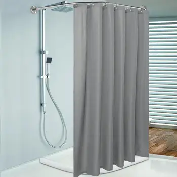 

Polyester Weave Bathroom Shower Curtain Waterproof Wrinkle Resistant Privacy Protection Decorative Home Hotel Bath Curtain