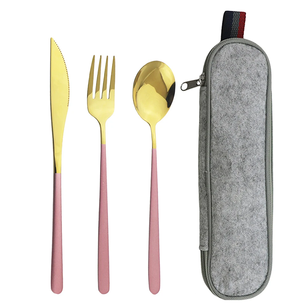 Dinnerware Set Travel Cutlery Set Camping Tableware Reusable