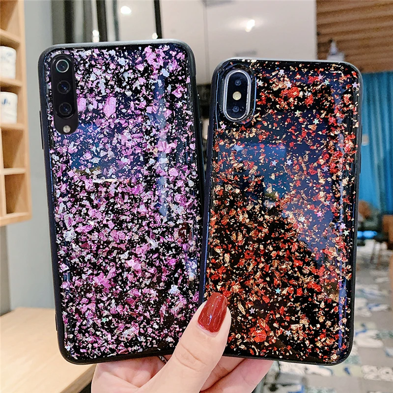 Блестящий двойной золотой защитный чехол из фольги для Samsung Galaxy A70 A60 A50 A30 A80 A90 A20 A10