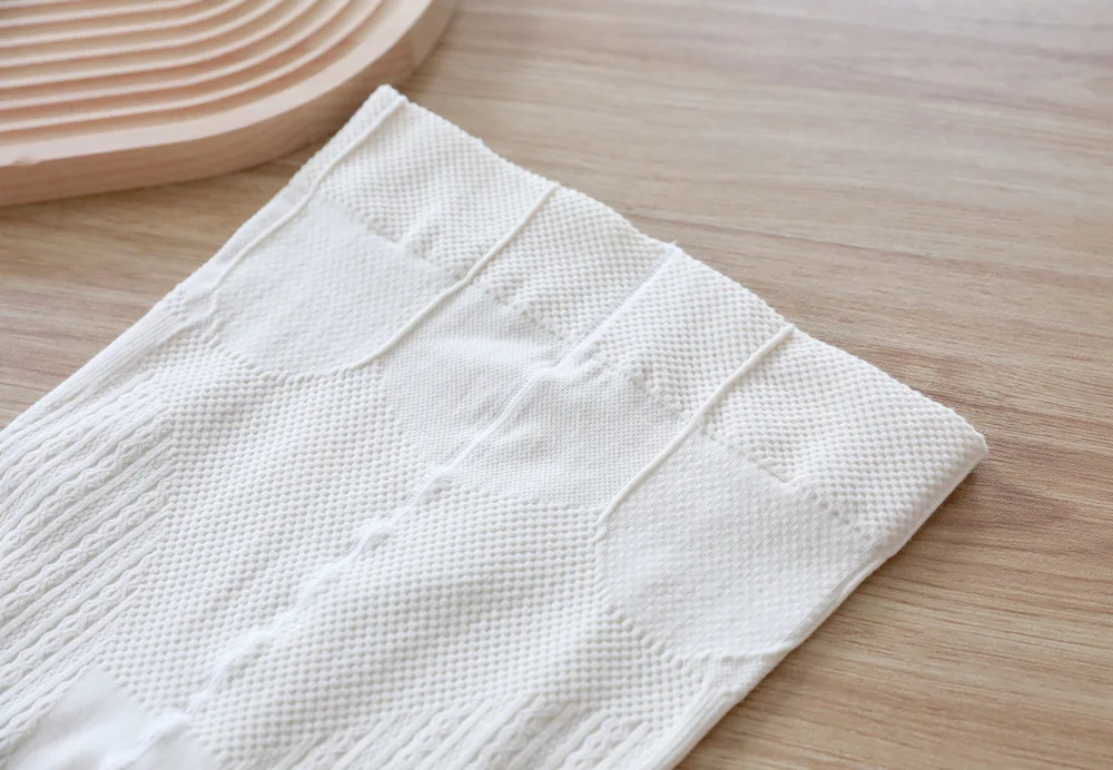 Collants En Tricot Torsadé Taille Haute élastique Collants