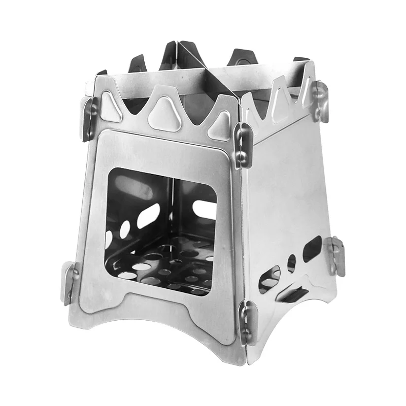 

Tiartisan Outdoor Stainless Steel Wood Burning Stove Backpacking Stove Camping Stove Cooking Stove Picnic Wood Stove