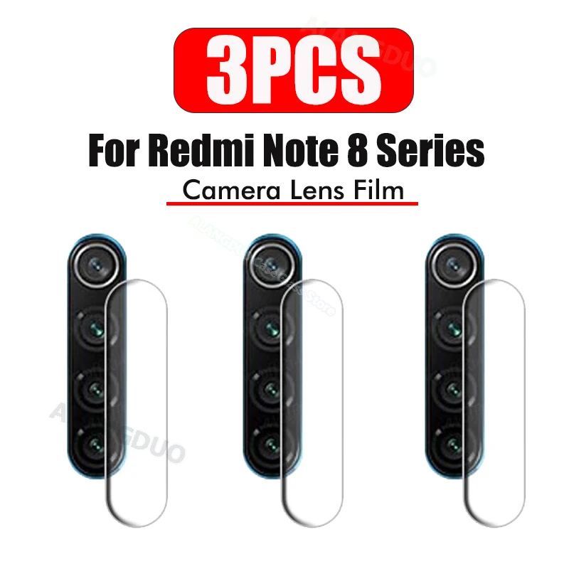 3 шт. защита для объектива камеры Xiaomi Redmi Note 8 Pro 8T 2021 Защитная пленка экрана 8pro не