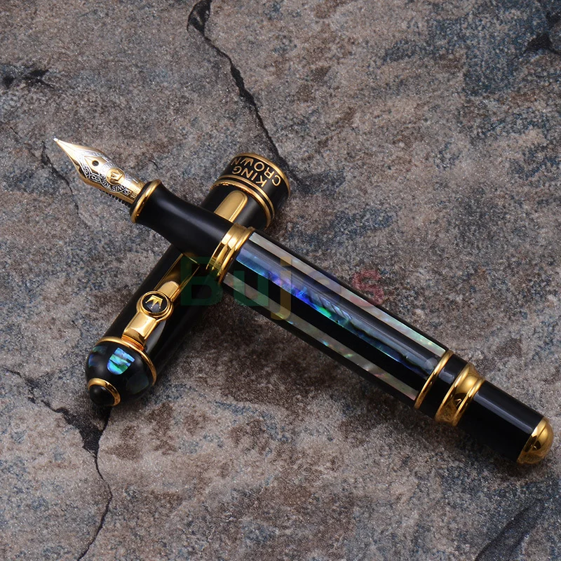 Duke Golden Crown 18K Gold Nib Fountain Pen, Modern and Elegant