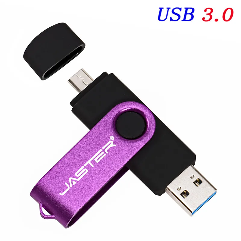 Флеш-накопитель для смартфона JASTER OTG USB Flash Drive cle usb 3,0 stick 64G otg pen drive 4g 8g 16g 32g 128G opslag apparaten - Цвет: F