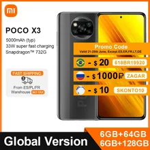 Global Version Xiaomi POCO X3 NFC 6GB 64GB / 128GB Smartphone Snapdragon 732G 64MP Quad Camera 6.67" 120Hz DotDisplay 5160mAh X3