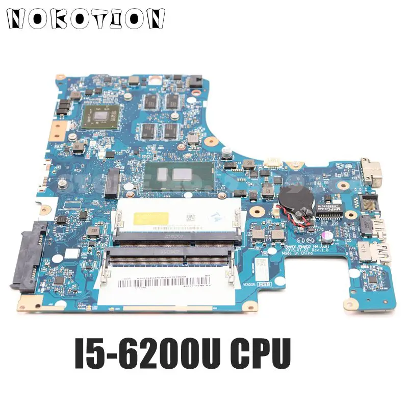 Материнская плата NOKOTION BMWQ1 BMWQ2 для ноутбука Lenovo IdeaPad 300 15 15ISK 6 дюйма|motherboard motherboard|cpu