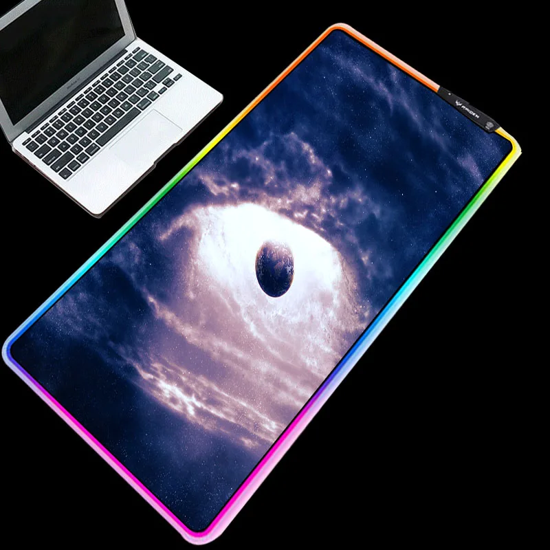 

Mairuige RGB Mouse Pad Rubber Non-slip LED Luminous Edge USB Charging Adjustable XXL Cartoon Anime Game Alfombrilla Ordenador