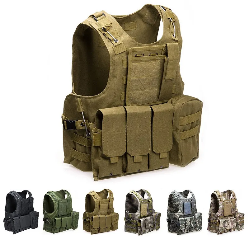 Outlife USMC Airsoft CS Military Tactical Vest Molle Combat Assault Plate Carrier Tactical Vest Out