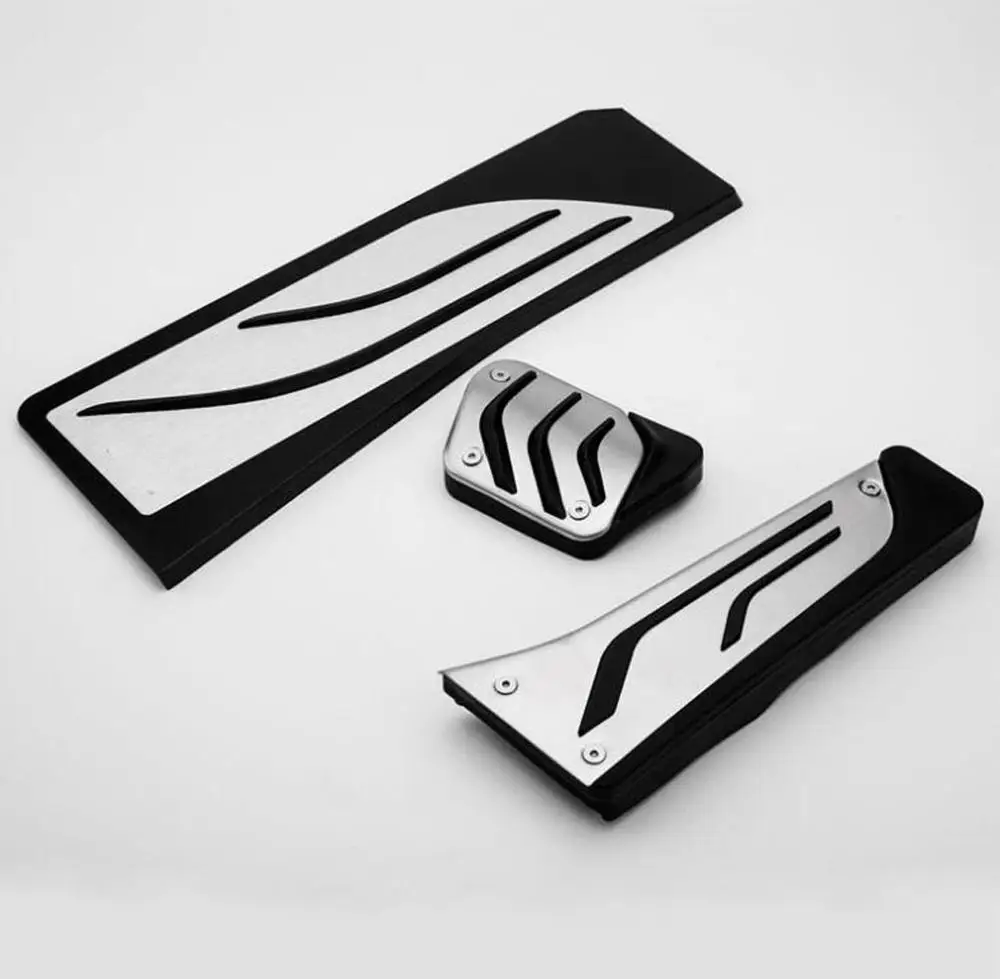 Accelerator brake footrest pad Aluminum alloy pedal for BMW 5 6 7 Series F01 F02 F06 F10 520d 520i 525d 528i 530d 530i
