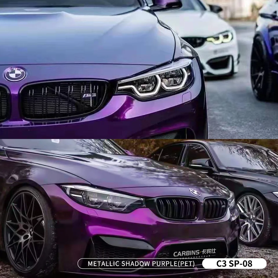 Dark Purple Chrome Car