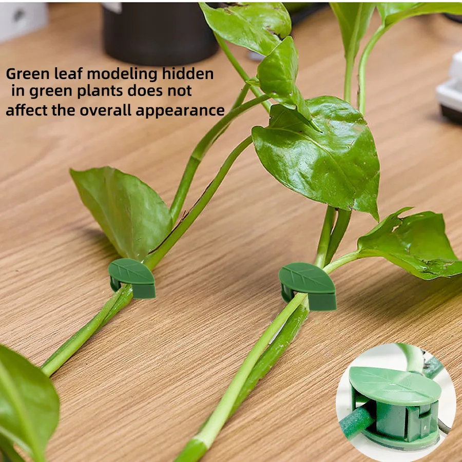 Plant Clips 10-50PC Invisible Plant Climbing Wall Fixture Rattan Vine Bracket Fixed Buckle Leaf Clips Traction Plants Holder Garden Fastener plant clips
