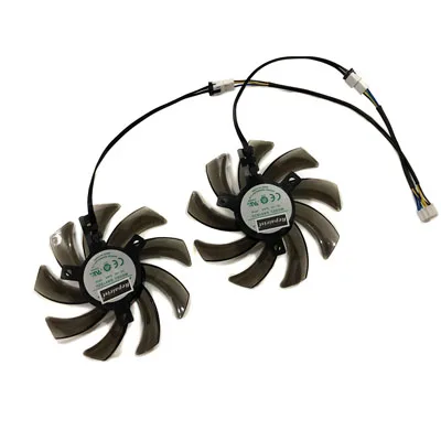 2 шт./компл. GTX1060 GPU VGA альтернативный охлаждающий вентилятор для pny GeForce GTX 1080 1060 XLR8 Gaming OC GTX1070Ti Графика карты охлаждения - Цвет лезвия: GA91S2U
