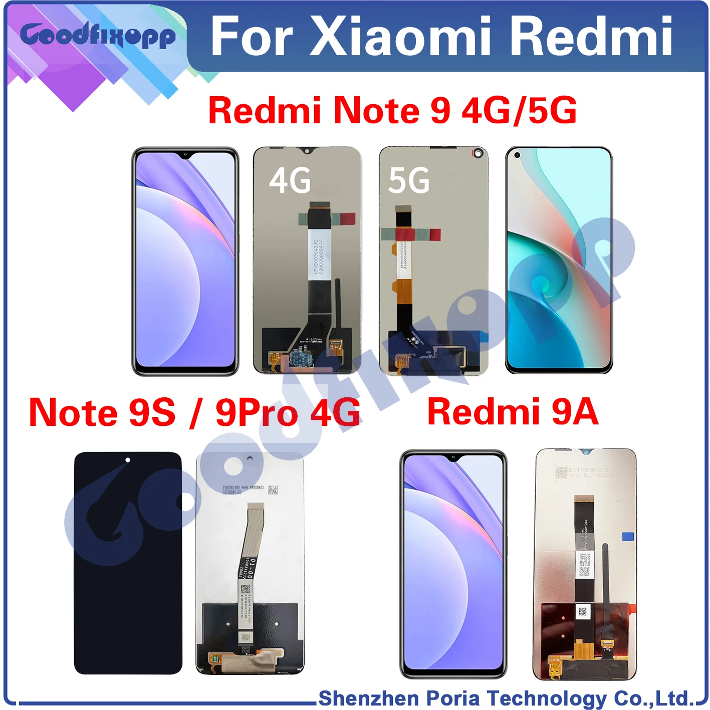 

100% Test AAA For Xiaomi Redmi Note 9 Pro 9S 9A 4G 5G LCD Display Touch Screen Digitizer Assembly For Xiaomi Redmi Note 9Pro