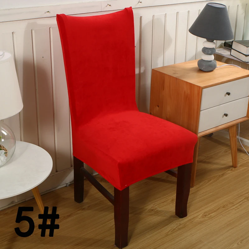 Съемный эластичный Лисий ворс Slipcover короткий офисный обеденный стул крышка Горячая