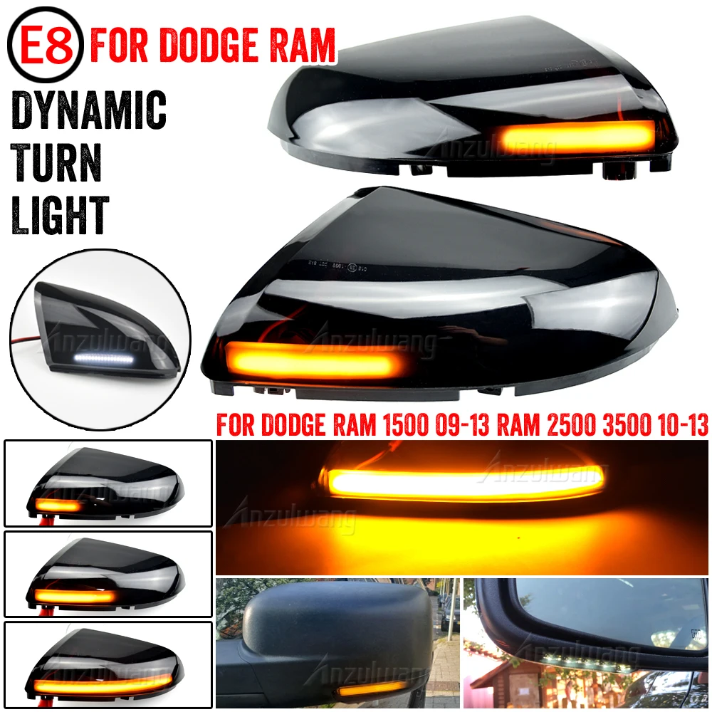 Rétroviseurs de remorquage gauche et droite pour voiture, compatibles avec  Dodge Ram 1500 2500 3500 2009-2018 Auto avec clignotant Led chauffant -  AliExpress