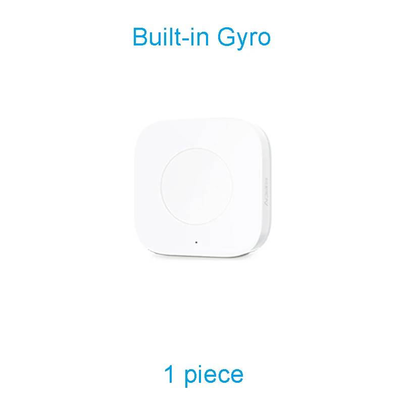 Xiaomi Aqara умный беспроводной мини-переключатель ZigBee беспроводное соединение Встроенный гироскоп работа с HomeKit MIJIA приложение умный дом Комплект - Цвет: 1 Gyro Version