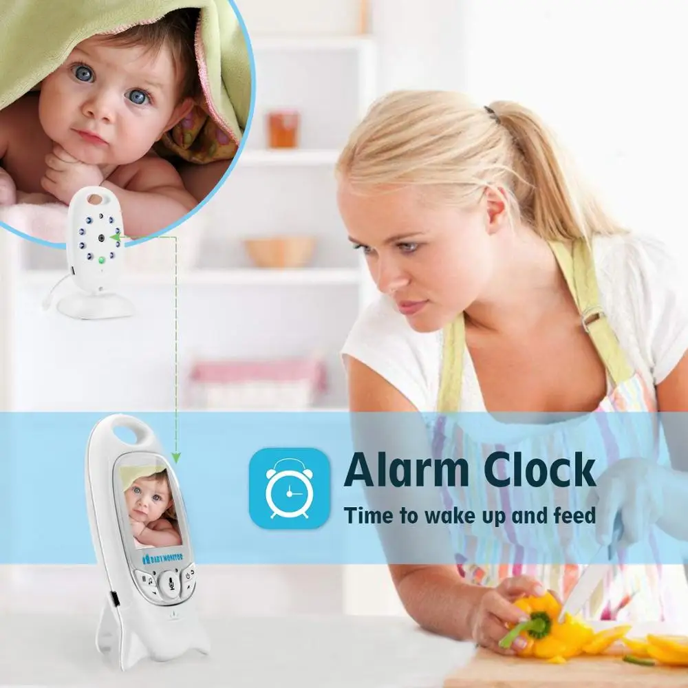 Babykam babyfoon met камера Детский Монитор 2,0 дюймов ЖК домофон ИК ночного видения 8 колыбельных монитор температуры