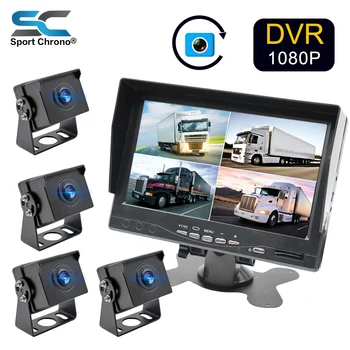 

Truck DVR Monitor Dash Camera Rearview System Cam Video Recorder CCTV Vehicle 7 inch Display For Car Bus Parking Rear View