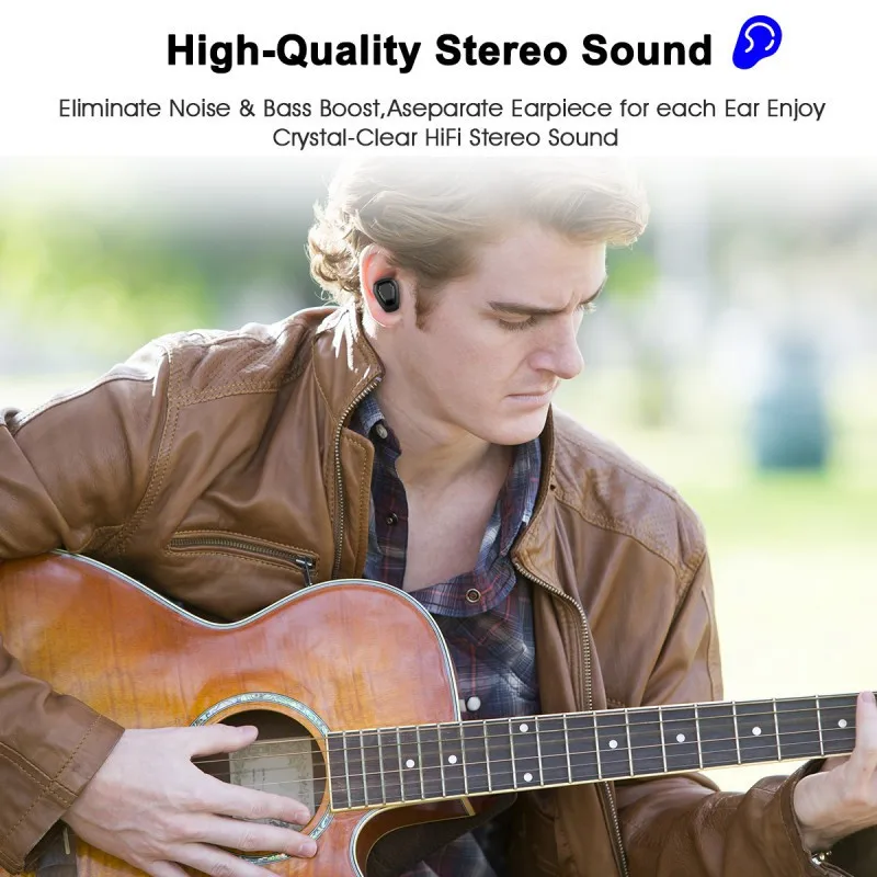 A7 Wireless Earphone Stereo TWS Headset Handfree Sport Bluetooth Earphone with Charging Box For iphone Wireless Earbuds 
