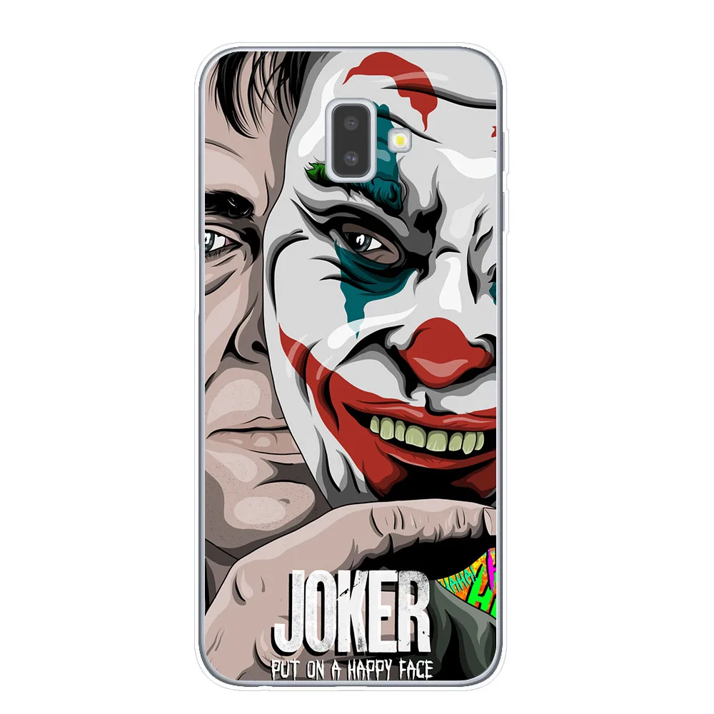 Joker из фильма ужасов «надевать счастливого лица мягкий TPU чехол для samsung J3 J5 J7 J4 J6 плюс Примечание 10 Pro Прозрачный чехол для телефона
