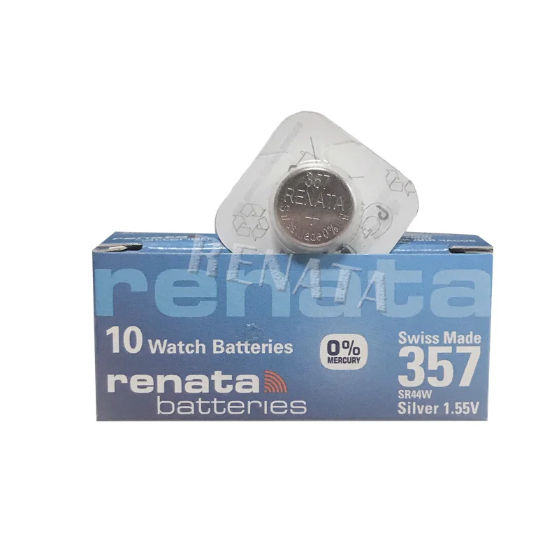 2 шт./лот Renata 357 100% оригинальный новый долговечный SR44W SR44 LR44 A76 L1154 357A AG13 швейцарский
