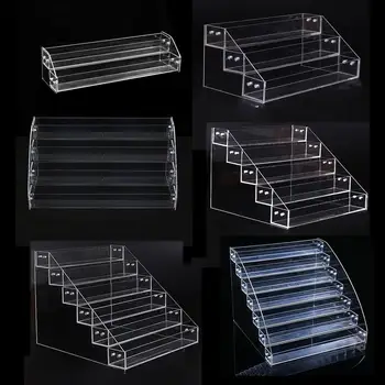 

HOT Acrylic Nail Polish Display Stand 4-5-6-7 Layer Multi-Layer Plastic Transparent Frame Mask Lipstick Display Cosmetics
