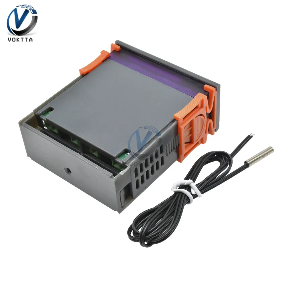WH7016C DC 12V 24V AC 90 V-250 V 10A контроллер температуры lcd цифровой термостат измеритель пирометр с датчиком зонда