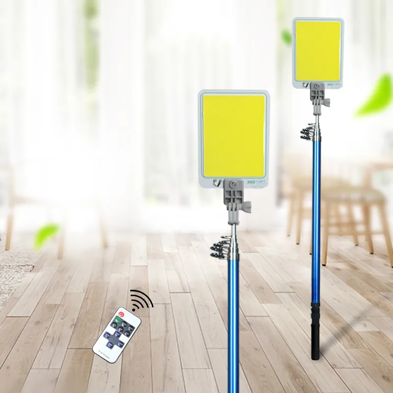 Portable Spotlights Lighting 12V 2000lumen searchlight LED work light Camping Light Tent Lights 4.5 telescopic rod rechargeable photo