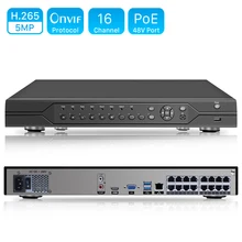 H.265 H.264 16CH 5MP 3MP 2MP 8CH 4K 48V POE NVR P2P ONVIF 1080P сети видео Регистраторы для IP Камера система наблюдения CCTV
