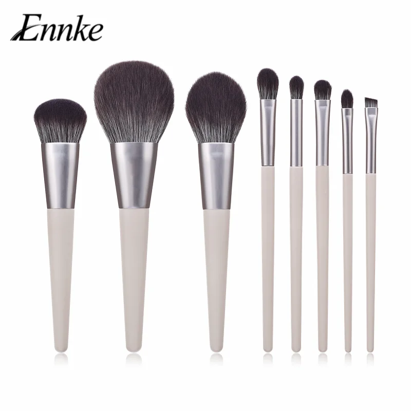 ENNKE Professional 8 шт./компл. кисти для макияжа с сумкой глаз/Кисточка для лица консилер румяна набор косметических инструментов