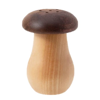 

LIXF Japanese Beech Black Walnut Toothpick Holder Mushroom Box Home Storage Organizer Decoration Kitchen Tool for Toothpick Frui