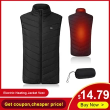 Новинка, зимняя куртка с электрическим подогревом, жилет с подогревом, тканевое пальто для мужчин и женщин, USB, теплая, Спортивная, мягкая, зимняя, для Походов, Кемпинга