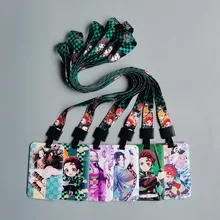 

Ghost Killing Blade Anime cartoon bus card set lanyard certificate student campus meal card pick-up card