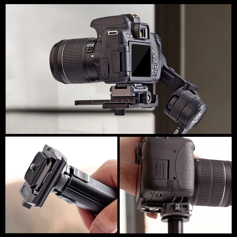 XILETU XQ1 Universal DSLR SLR Camera Gimbal Arca Swiss Quick Release Plate Clamp Quick Switch Kit Tripod Slider Mount Adapter camera clamp camera tripod plate camera tripod adapter camera mount plate camera base plate tripod adapter mount camera cage mount expansion